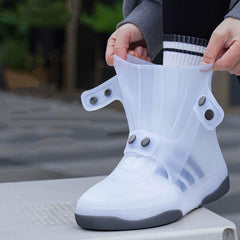 Two Tone Shoe Covers Waterproof Overshoes Washable Anti Skid Shoe Covers