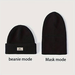 Men's Dual Purpose Windproof Mask Hat for Winter