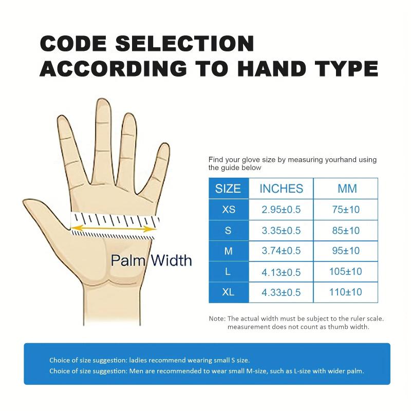 100pcs Disposable Nitrile Gloves Medium Latex For Occupational Work Powder