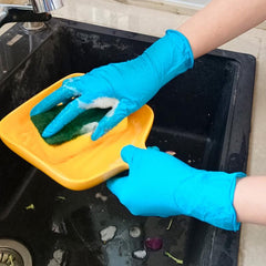 100pcs Disposable Nitrile Gloves Medium Latex For Occupational Work Powder