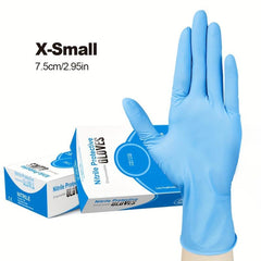 100pcs Disposable Nitrile Gloves Medium Latex For Occupational Work Powder