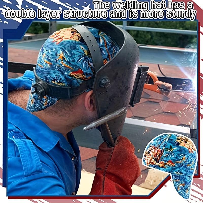 Flame Retardant Mesh Lined Welder Hat for Electricians & Welders