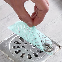 Disposable Sink Filter Shower Drain Pipe Sticker Drain Trap Filter