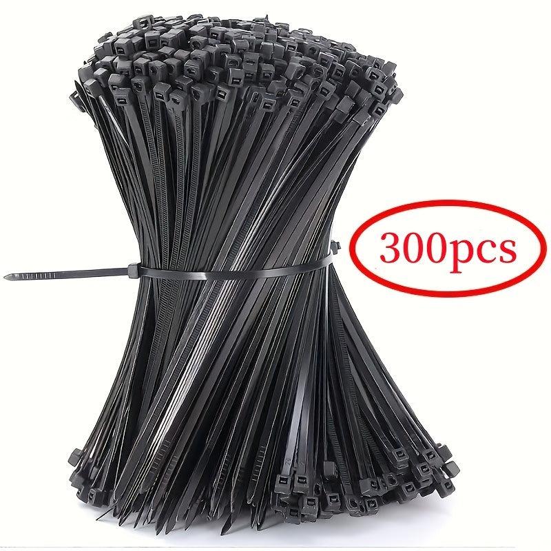 300pcs Cable Zip Ties Heavy Duty 4-12 Inch Self Locking Nylon Tie Wraps