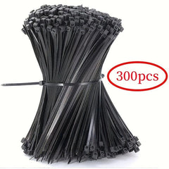 300pcs Cable Zip Ties Heavy Duty 4-12 Inch Self Locking Nylon Tie Wraps