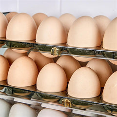 Large Capacity Foldable Egg Storage Box with Adjustable Timing