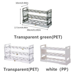 Large Capacity Foldable Egg Storage Box with Adjustable Timing