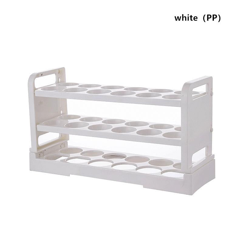 Large Capacity Foldable Egg Storage Box with Adjustable Timing