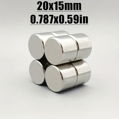 20pcs 20x15mm Neodymium Magnet N35 NdFeB Round Strong Permanent Magnetic Disc