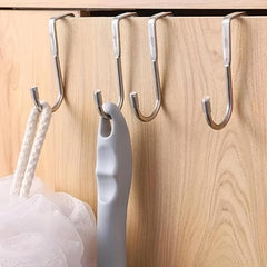 S Shaped Stainless Steel Hooks for Kitchens, Bathrooms, Dormitory Cabinets