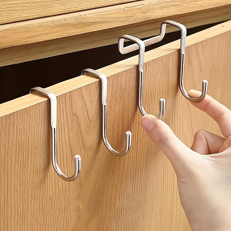 S Shaped Stainless Steel Hooks for Kitchens, Bathrooms, Dormitory Cabinets