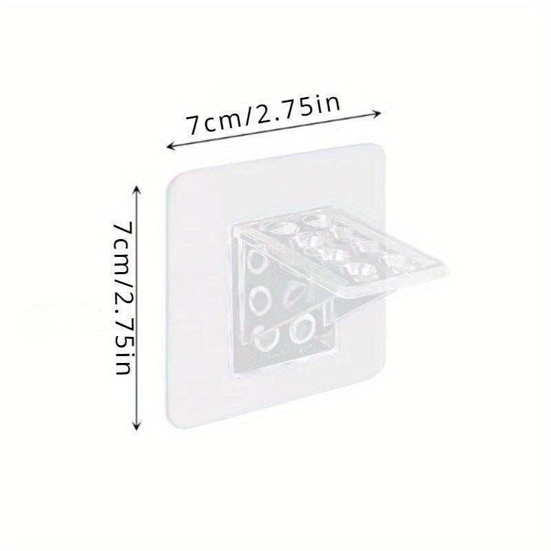 4pcs Toilet Partition Bracket Fixed Shelf Holder Wall 90 Degree