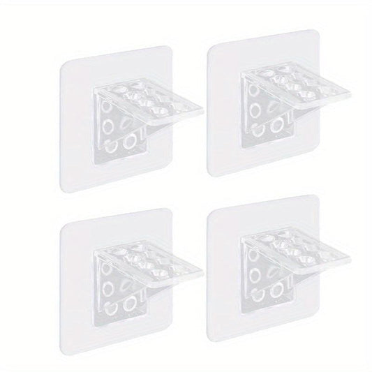 4pcs Toilet Partition Bracket Fixed Shelf Holder Wall 90 Degree
