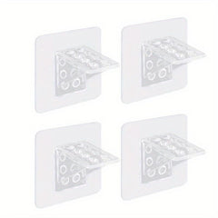 4pcs Toilet Partition Bracket Fixed Shelf Holder Wall 90 Degree