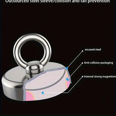 Strong Fishing Magnet with Neodymium Iron Boron Suction Cup Hook