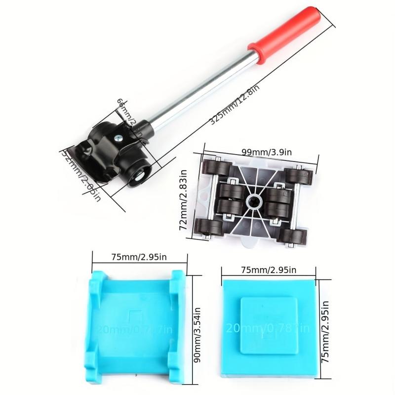 Professional Furniture Mover Tool Set with Wheel Bar for Heavy Stuffs Transport