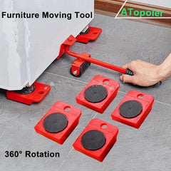 Professional Furniture Mover Tool Set with Wheel Bar for Heavy Stuffs Transport