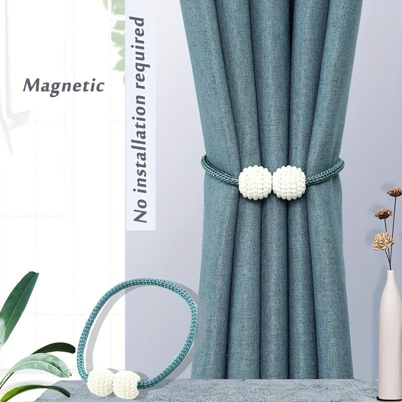 Magnetic Pearl Curtain Clip Tie Back Buckle Ball Buckle Curtain Decor Accessory