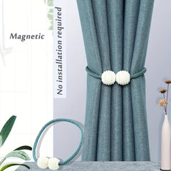 Magnetic Pearl Curtain Clip Tie Back Buckle Ball Buckle Curtain Decor Accessory