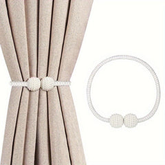 Magnetic Pearl Curtain Clip Tie Back Buckle Ball Buckle Curtain Decor Accessory