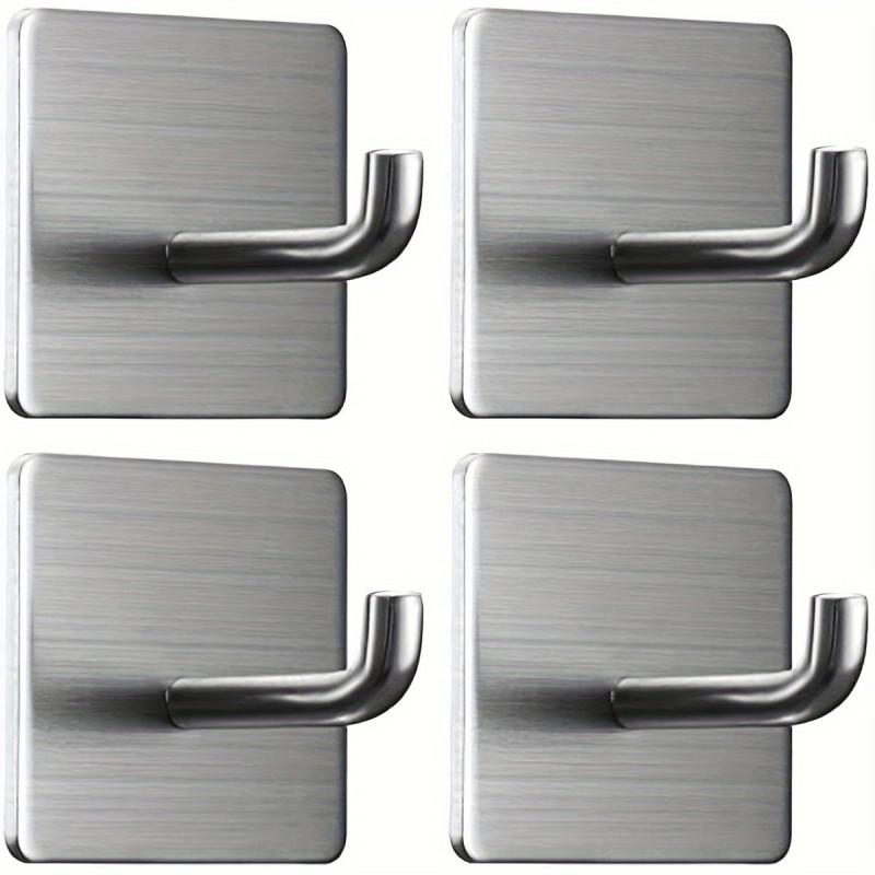 6pcs Strong Adhesive Hooks Towel Hooks Stainless Steel