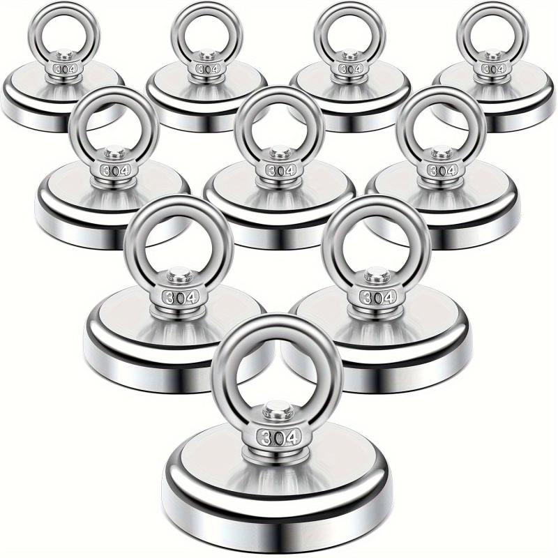1pc Neodymium Magnet Hooks 1.25in with Countersunk Hole Eyebolt