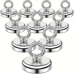 1pc Neodymium Magnet Hooks 1.25in with Countersunk Hole Eyebolt