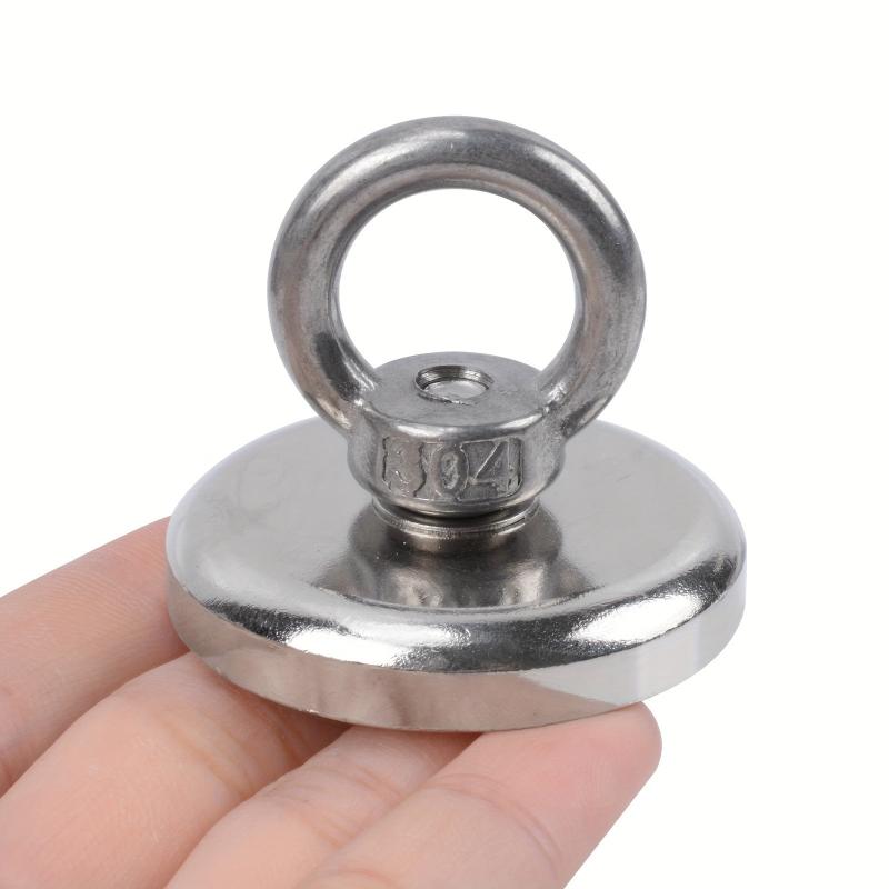 1pc Neodymium Magnet Hooks 1.25in with Countersunk Hole Eyebolt