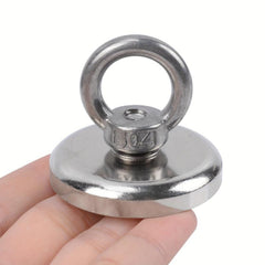 1pc Neodymium Magnet Hooks 1.25in with Countersunk Hole Eyebolt