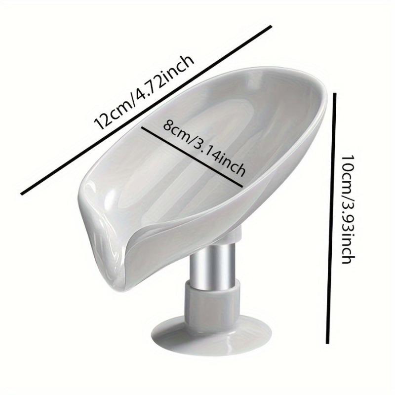 Leaf Shape Soap Box Holder Suction Cup Soap Dish Bathroom Organizers
