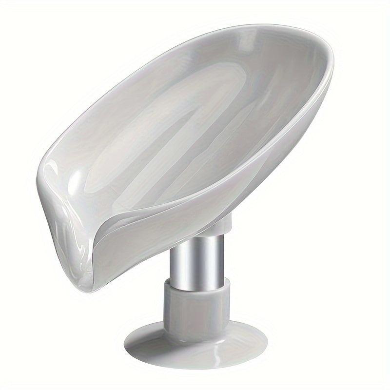 Leaf Shape Soap Box Holder Suction Cup Soap Dish Bathroom Organizers