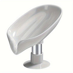 Leaf Shape Soap Box Holder Suction Cup Soap Dish Bathroom Organizers