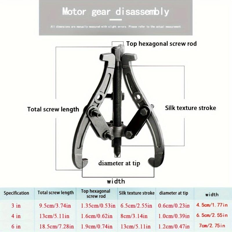 Three-Jaw Two-Jaw Puller 7.62-15.24 cm