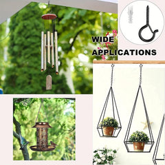 10pcs String Light Hooks with Safety Buckles for Hanging Patio Lights