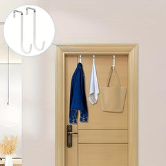 4 Upgraded Long Door Hooks With Rubber - Heavy Duty Storage Hooks