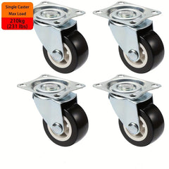 4pcs Heavy Swivel Caster Wheels With Brake Furniture Hardware Caster