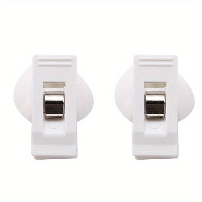 2pcs Towel Card Holder Clip for Car Ticket with Suction Cup Bracket