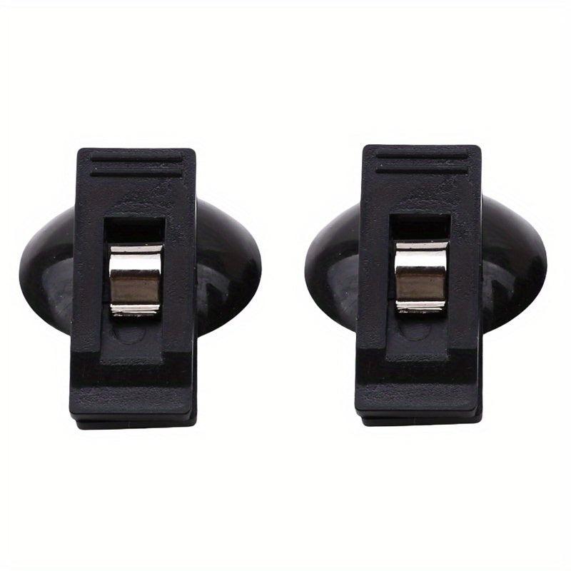2pcs Towel Card Holder Clip for Car Ticket with Suction Cup Bracket