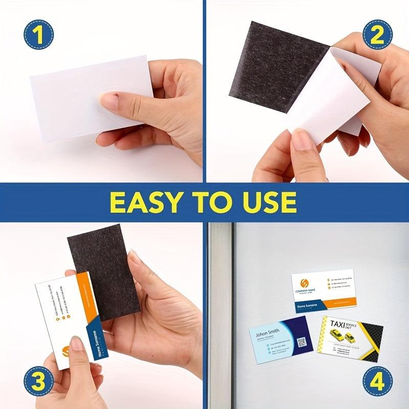 10pcs Business Card Magnets Adhesive Mount for Cards