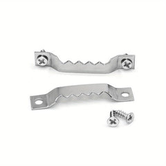 50 Packs Sawtooth Picture Frame Hangers with Screws for Clocks Paintings Artwork