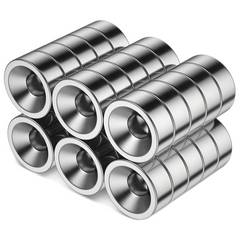 30pcs 10x3mm Neodymium Magnets w/ Holes 3mm - Heavy Duty Countersunk Magnets