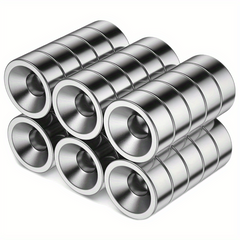 30pcs 10x3mm Neodymium Magnets w/ Holes 3mm - Heavy Duty Countersunk Magnets