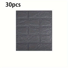 3D Foam Brick Pattern Wallpaper Waterproof Wall Stickers for Bedroom Living Room