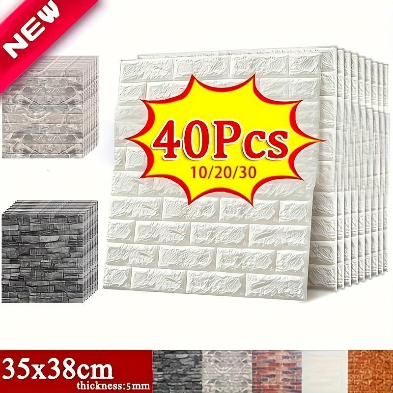 3D Foam Brick Pattern Wallpaper Waterproof Wall Stickers for Bedroom Living Room