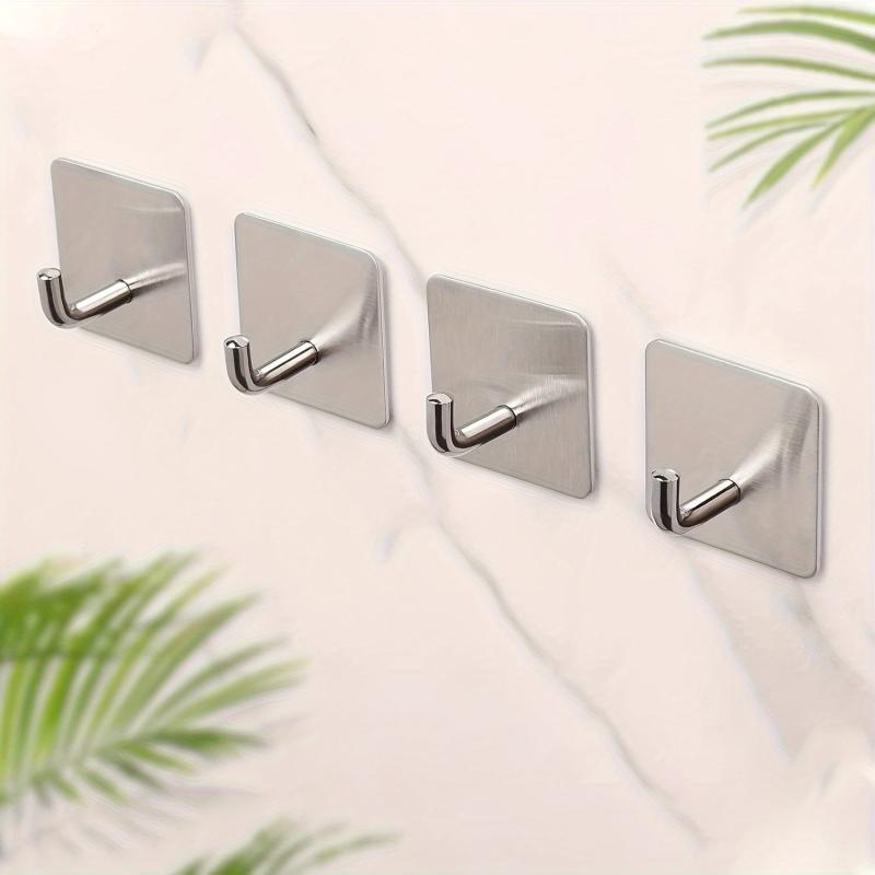Stainless Steel Heavy Duty Adhesive Hooks for Towels