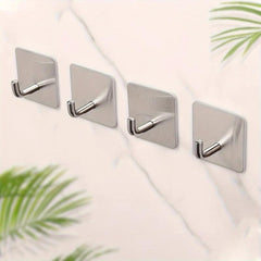 Stainless Steel Heavy Duty Adhesive Hooks for Towels