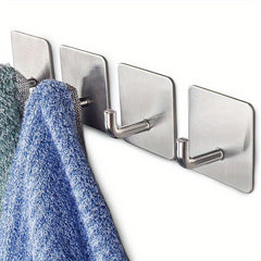 Stainless Steel Heavy Duty Adhesive Hooks for Towels
