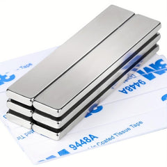 Neodymium Bar Magnets 40 x 10 x 3 with Adhesive