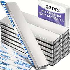 Neodymium Bar Magnets 40 x 10 x 3 with Adhesive