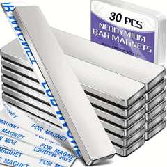 Neodymium Bar Magnets 40 x 10 x 3 with Adhesive